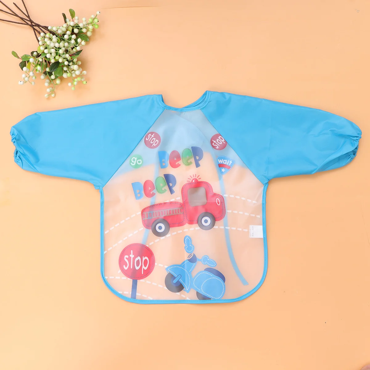 Painting Apron Children Smock Coveralls Anti-dirty Children's Long Sleeved Baby