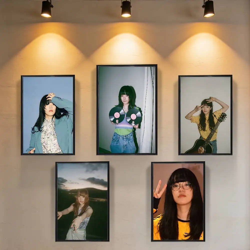 

cute Aimyon Japanese Pop Poster Trendy Wall Art For Coffee Office Bar Decoration Best Gift Good Sticker Printed On PP Paper