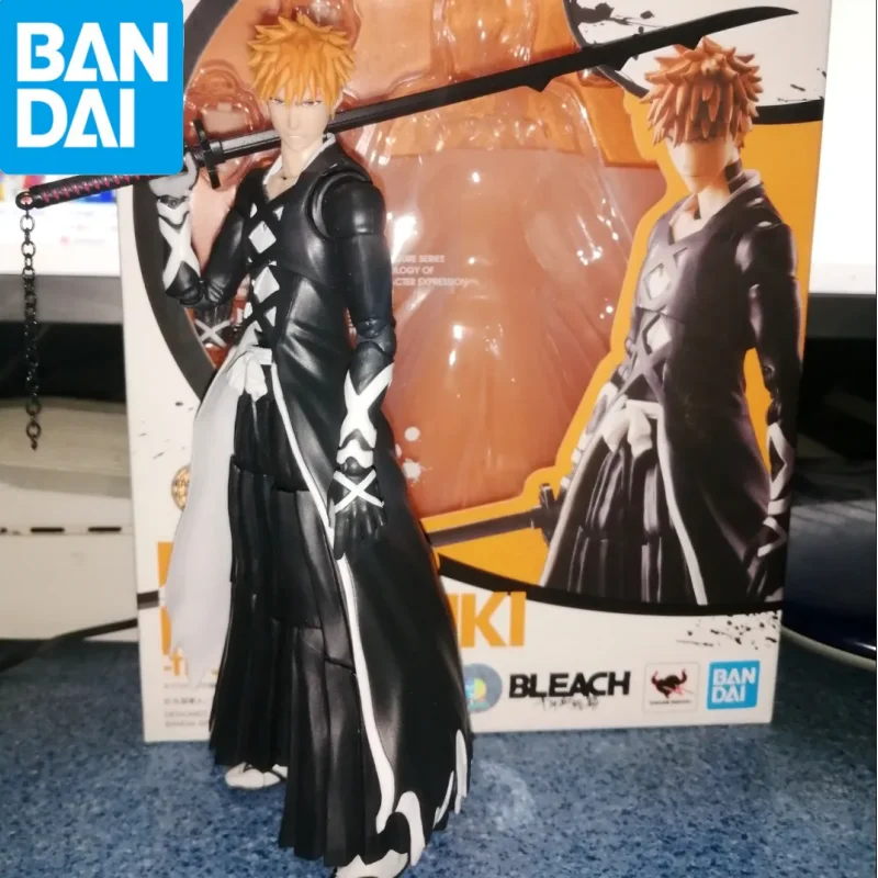 

Hot Bandai S.H.Figuarts Bleach Model Toys: Thousand-Year Blood War Byakuya Kuchiki Model Kit Anime Action Fighter Finished Gifts