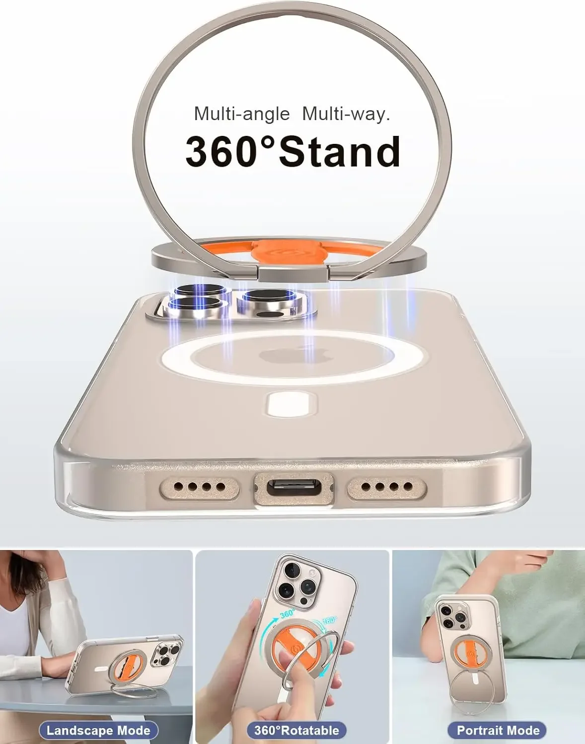 Магнитный держатель для телефона EWA MagOne 3-го поколения, магнитная розетка для кольца на палец для держателя кольца Magsafe для iPhone 16,15, 14, 13, 12