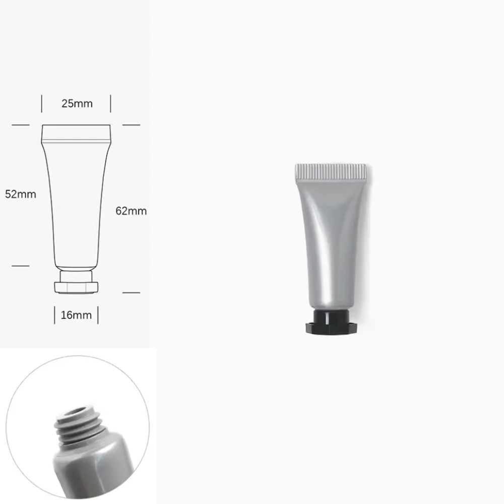 

5 г 5 мл серебристо-серый мягкий тюбик косметический крем для глаз лосьон эссенция тональный крем многоразовый контейнер для образцов пустая бутылка для выдавливания