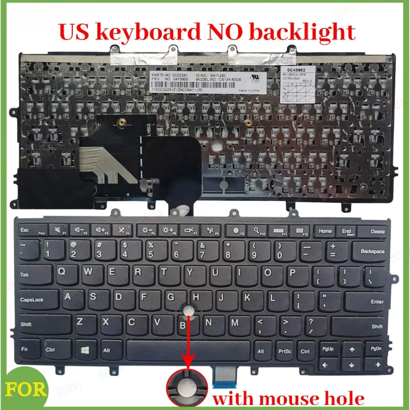 NEW US/Spanish/Latin/French AZERTY/German laptop keyboard For Lenovo ThinkPad X230S X240 X240S x240i X250 X250S X260 X260S X270