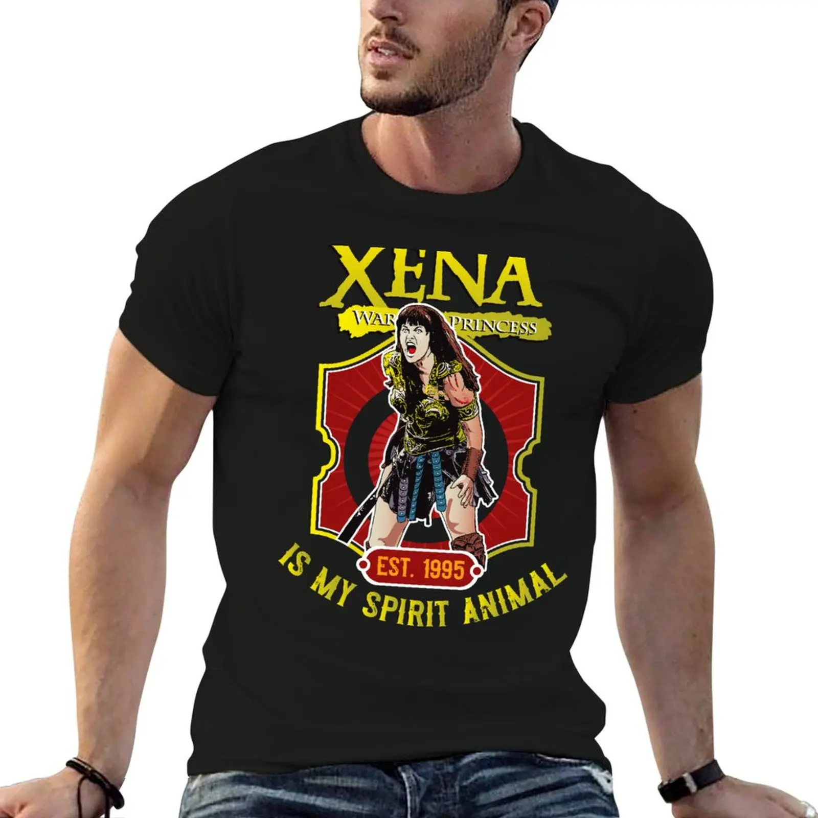 

Xena Warrior Is My Spirit Футболка с животными, дизайнерская футболка с аниме, футболка