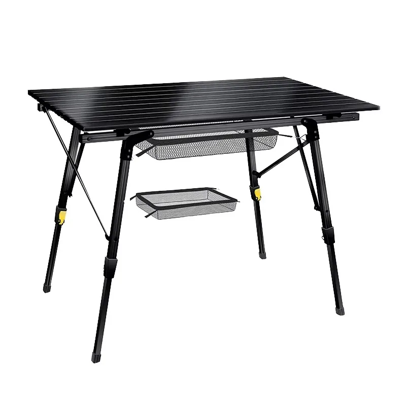 

New Design Ultralight Aluminum Foldable Camping Table OEM ODM Foldable Picnic Table Height Adjustable Foldable Camping Table