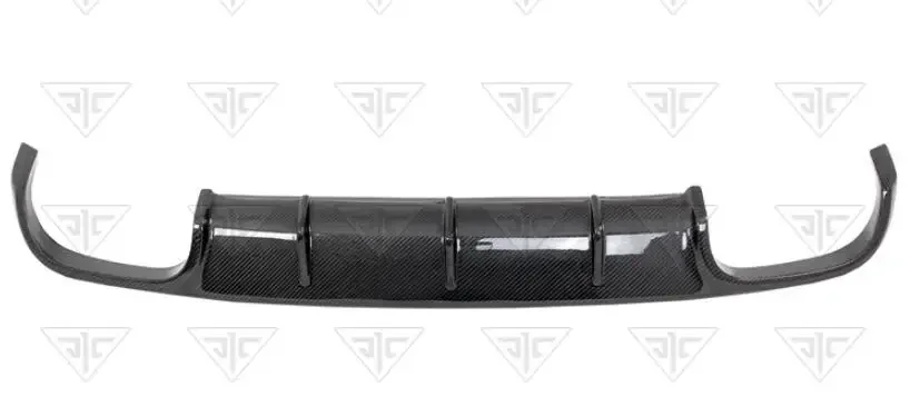 Rear Bumper Diffuser For  Porsche 911 991.2 2016 2017 2018 Trunk Door Lip Spoiler Real Carbon Fiber