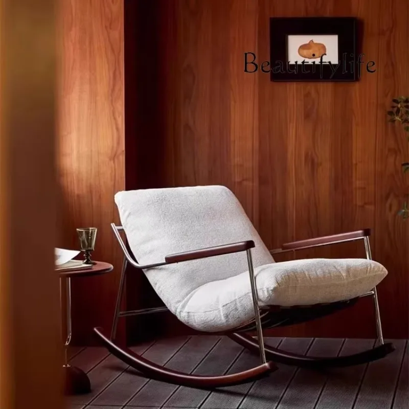 

Rocking chair retro sofa chair designer leisure recliner living room antique sofa single chair