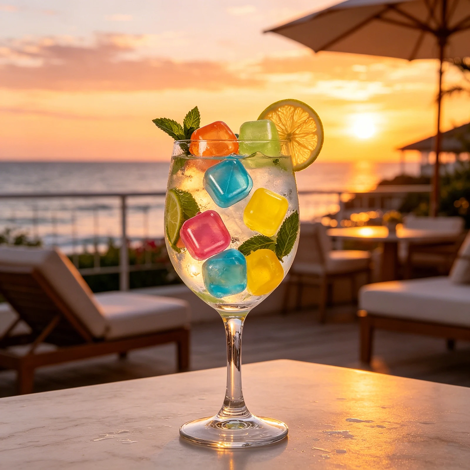 24 Pack Refreezable Plastic Ice Cubes No Dilution Quick Freezing and Cooling Ice Cubes for Coffee Wine Whiskey Cocktails - view 6