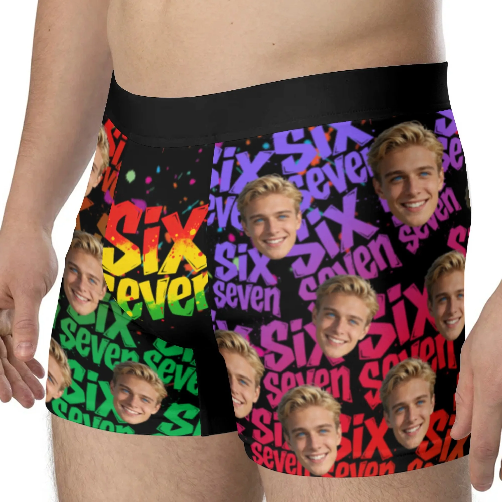 Personalized Face Photo Underwear Custom Heart Boxer Briefs Custom Men Valentine's Day Gift For Husband Anniversary