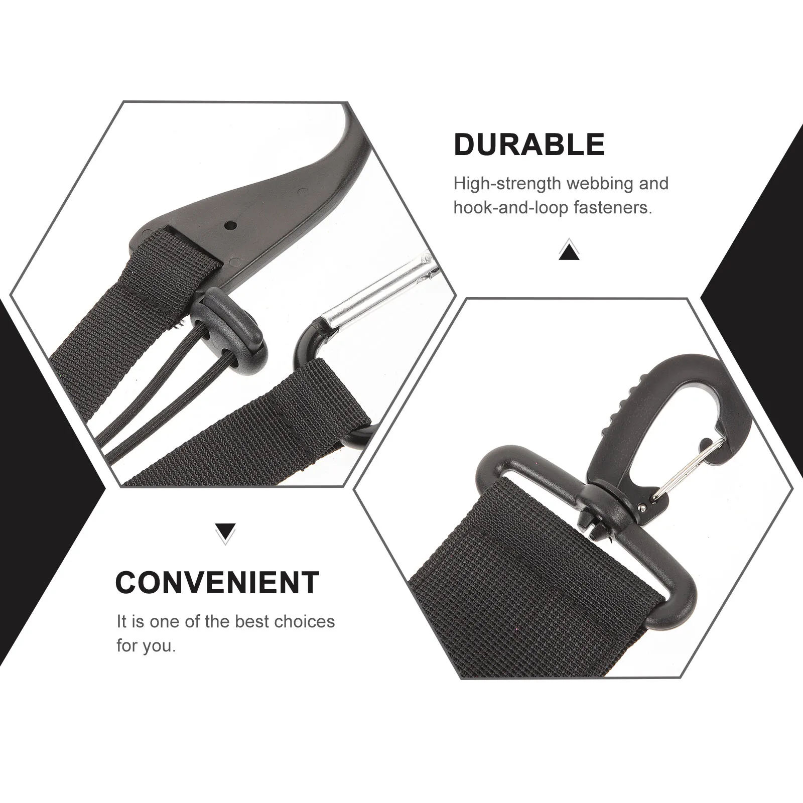

2pcs Baseball Glove Clip Gear Hanger Softball Accessories Hook Bat Holder Wall Mount Black Webbing Reusable