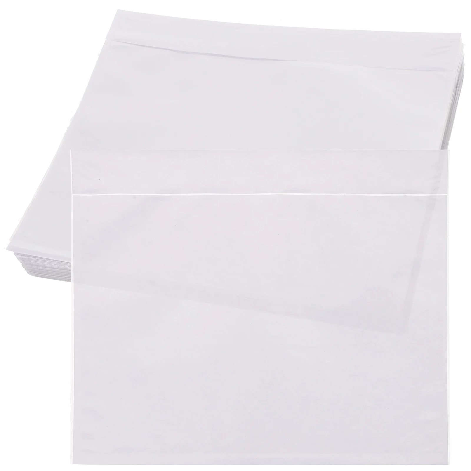 

100pcs Transparent Adhesive Bags for Packing List Invoice Bill of Lading A4 A5 Logistics Delivery Envelopes Packaging Bag