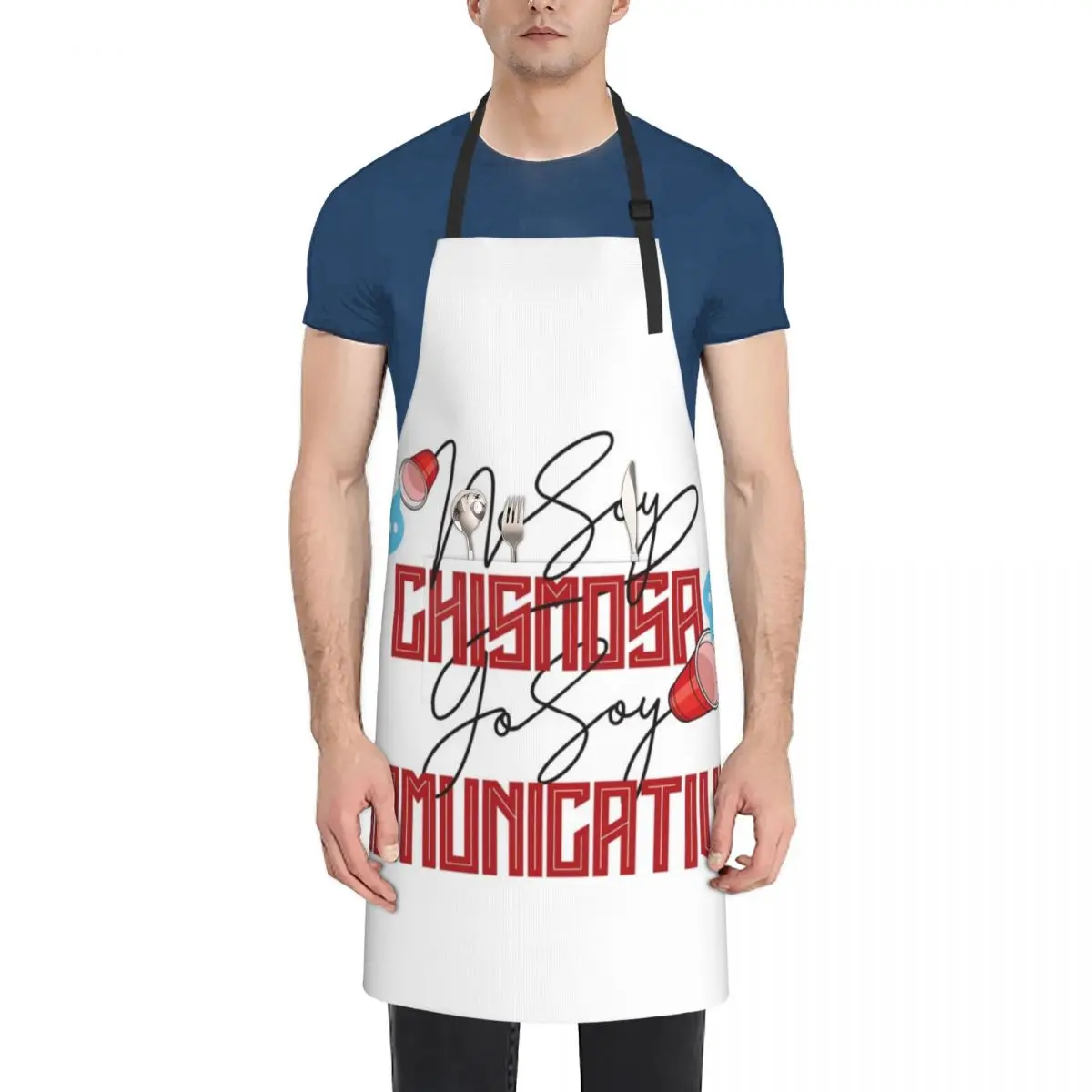 

No Soy Chismosa Yo Soy Comunicativa Apron kindergarten teacher kitchen woman nail tech supplies Apron