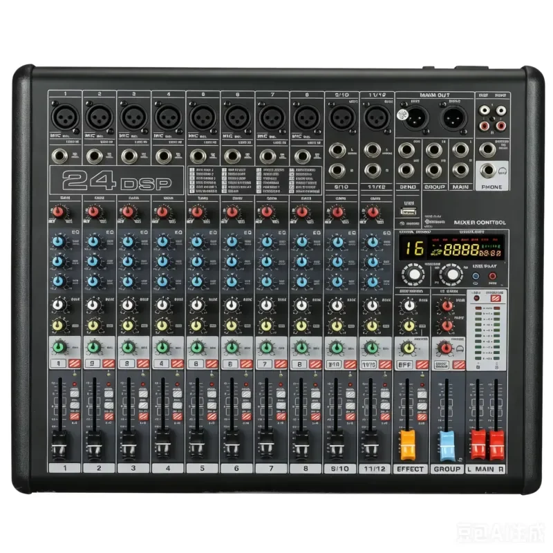 Professional Portable Live Streaming Audio Mixer Console For Studio Recording Broadcast Podcasting Home Use