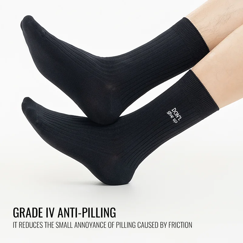 MiiOW Long Staple Cotton Socks Winter Men Teens Athletic School Sports Socks Long Crew Sock Moisture Wicking Anti Odor Warm Sock - Image 4