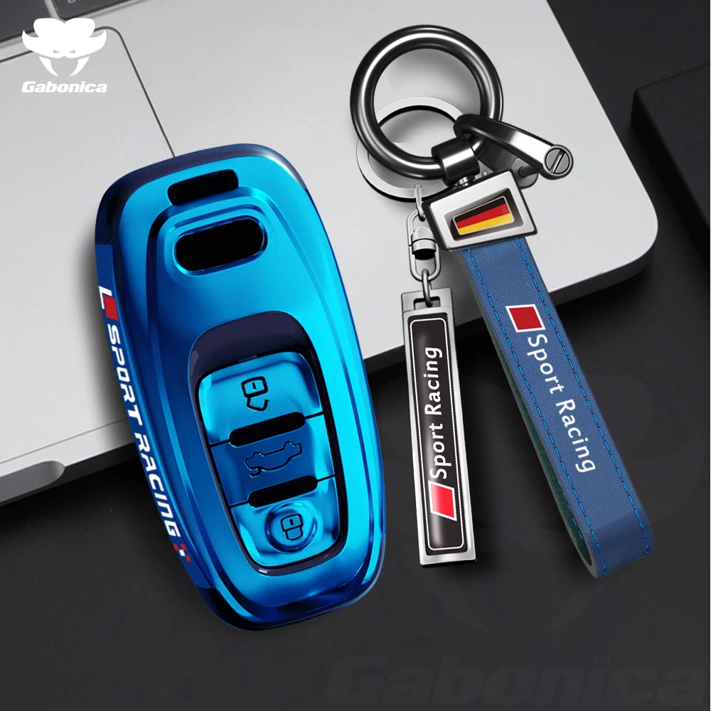 PC Car Remote Smart Key Cover Case Shell for Audi Sport Quattro Allroad A1 A3 8V A4 A5 A6 C7 A7 A8 Q3 Q5 Q7 Holder Accessories