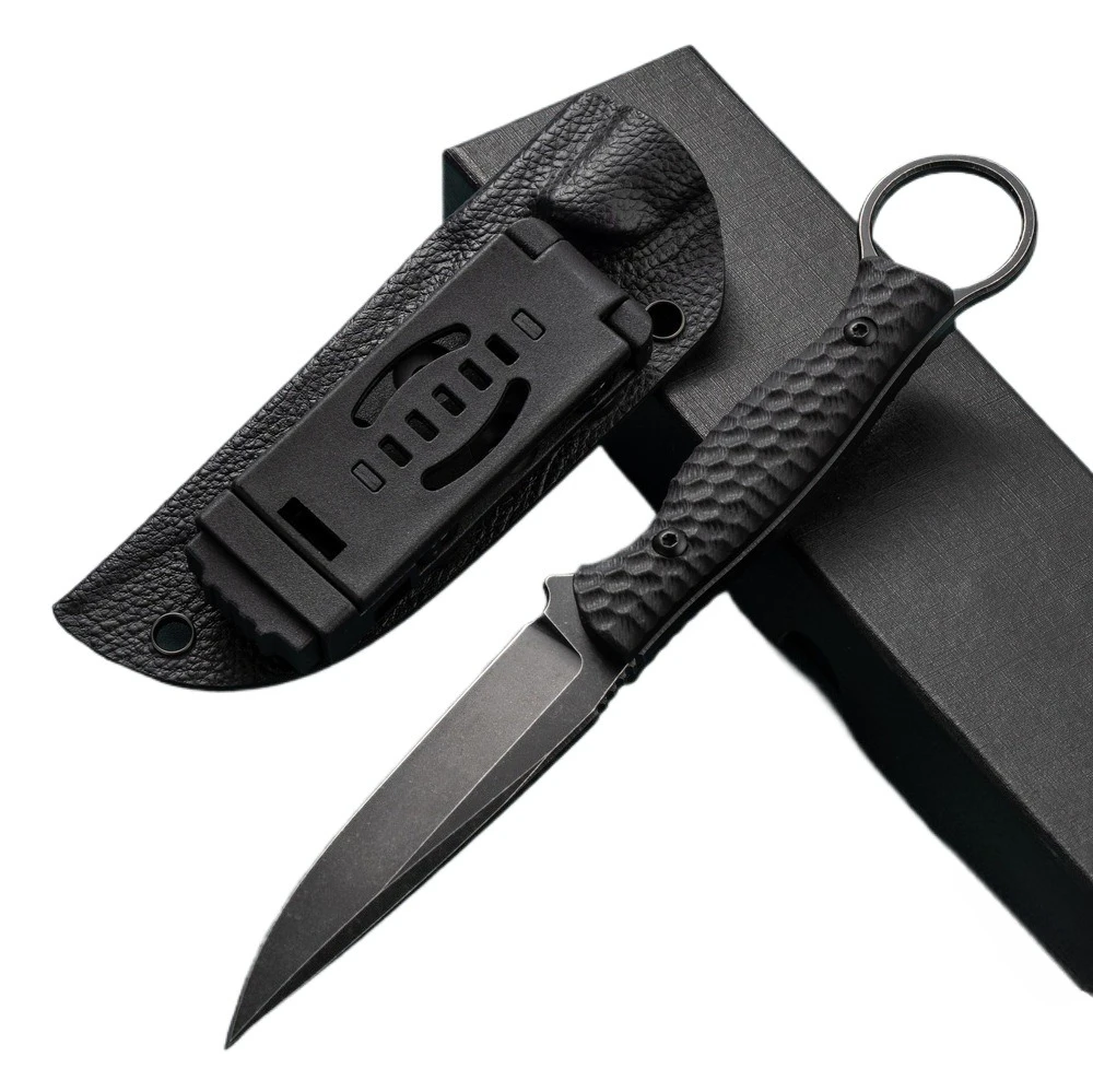 

Military TO/OR Fixed D2 Blade Knife G10 Handle Portable EDC Tools, Suitable for Camping, Hunting, Fishing，multifunctional Knives