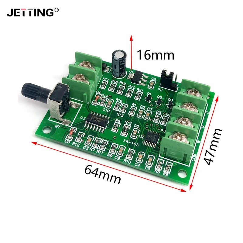 1PC Hard Drive Motor 3/4 Wire 7V-12V Brushless DC Motor Driver Controller Board With Reverse Voltage Over Current Protection