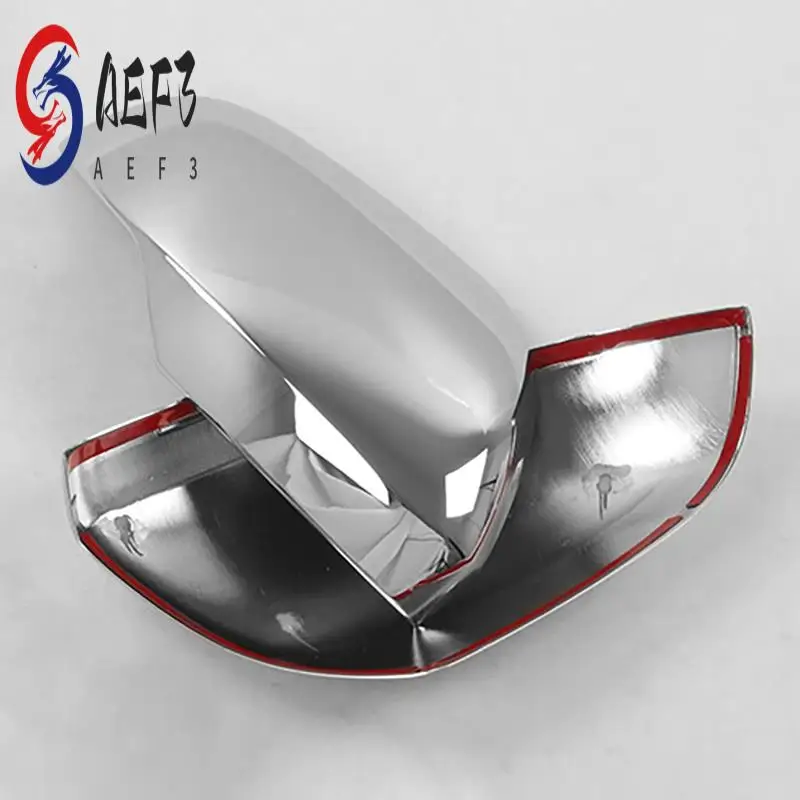 

AEF3-Car Chrome Rear View Rearview Side Glass Mirror Cover Trim Frame Side Mirror Caps For Mitsubishi Triton L200 2019-2021