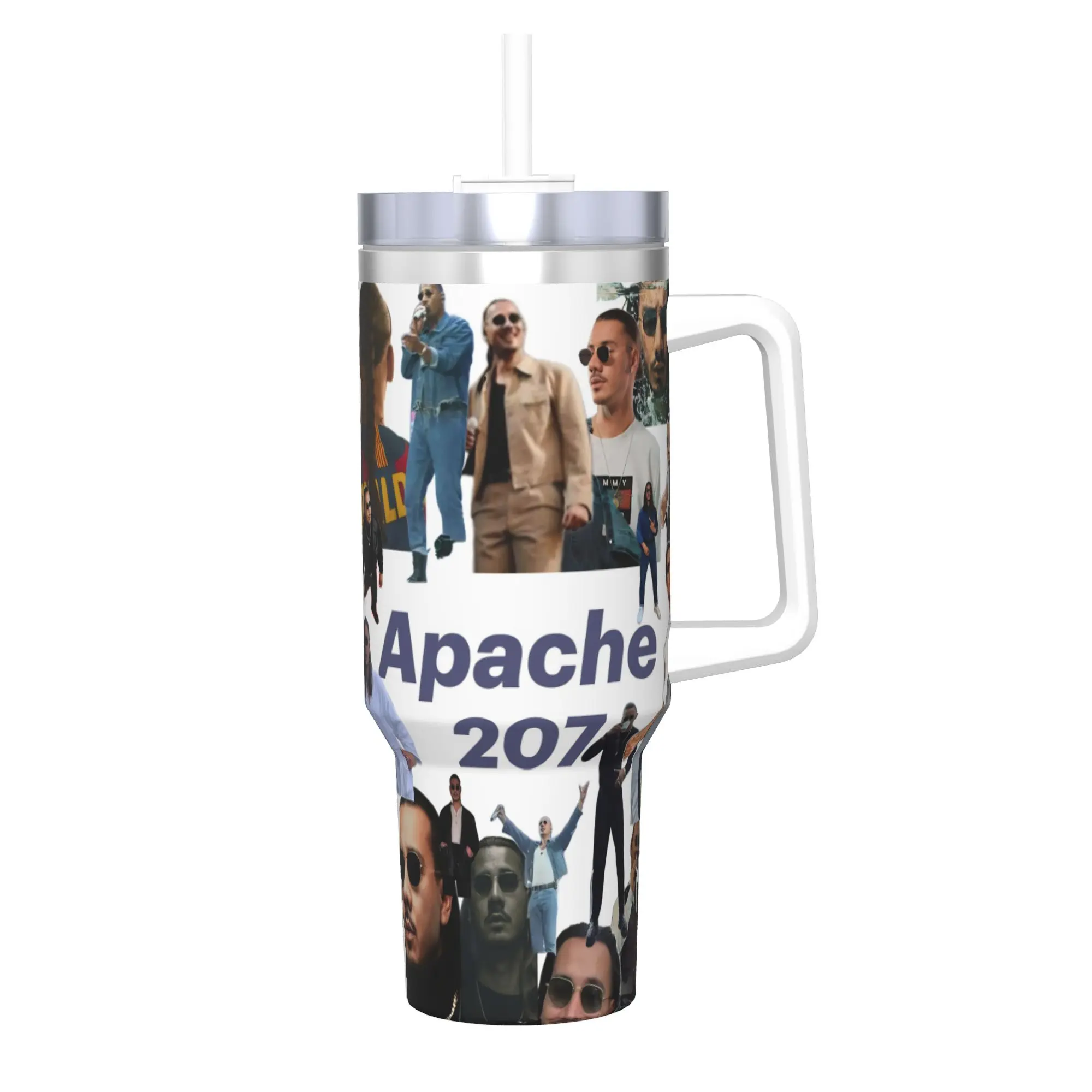 Apache207 Rapper Tumbler 40oz Stainless Steel Double Wall Vacuum Insulated  Tumblers Cup With Straw