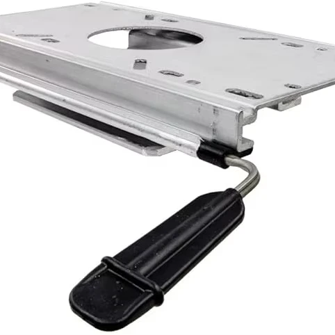 Aluminum front and rear seat sliders to fit two 7/8 diameter bases.