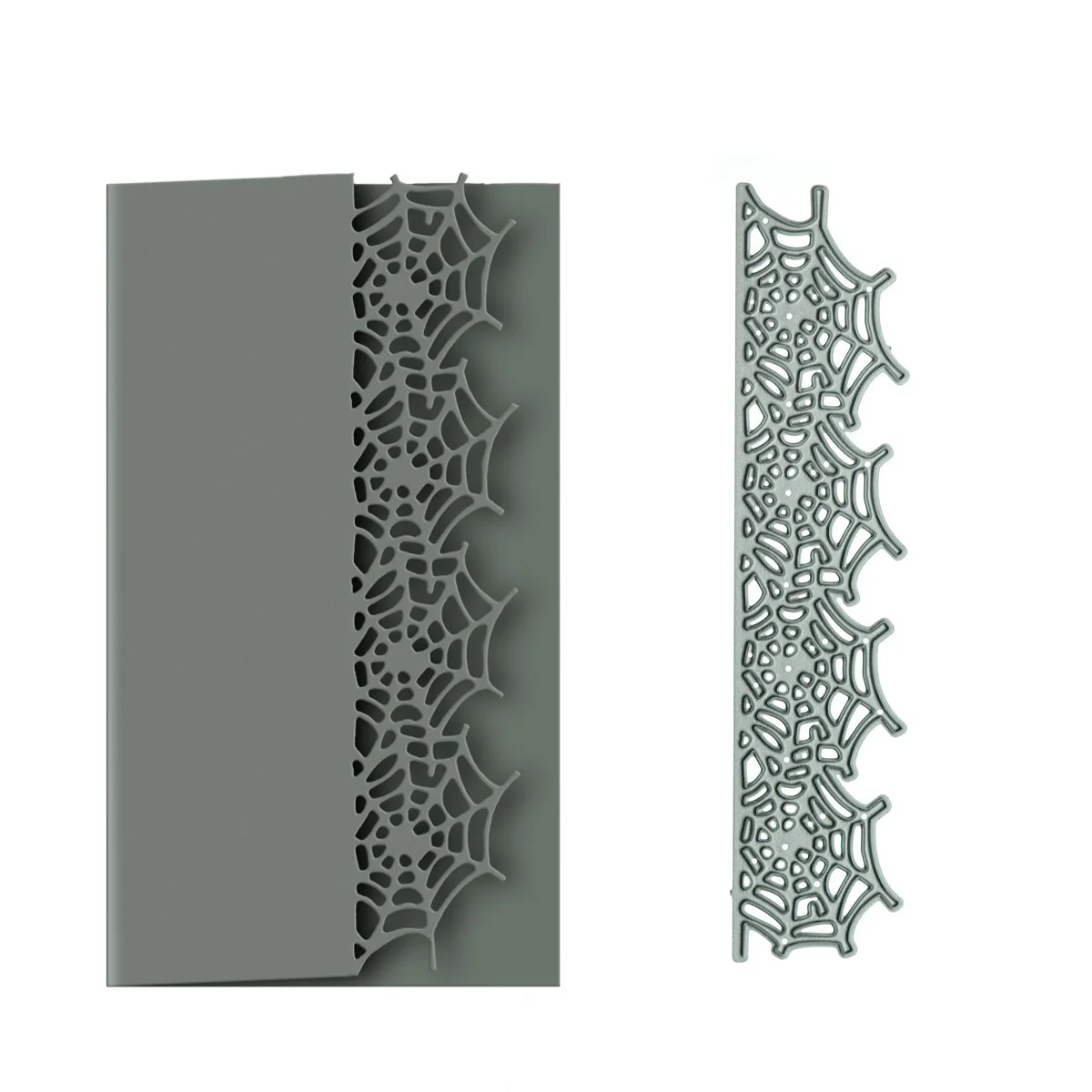 Patrón de telaraña, plantilla de corte de Metal, troquelado, álbum de recortes, cubierta de tarjeta de papel, borde, plantilla de decoración, molde en relieve