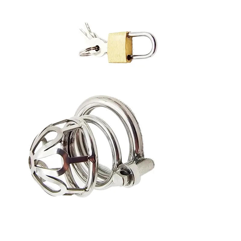 Chastity Lock Cock Ring Cock Cage Chastity Belt Male Chastity Device BDSM Sex Toys For Men Ball Scrotum Stretcher Penis Sleeve