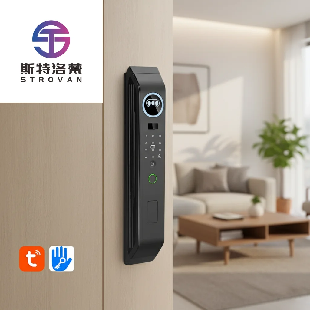 

STLF SOURCE PRICE Facial Recognition TT Lock WiFi Smart Lock Waterproof Aluminum Fingerprint Password IP App Control Door Lock