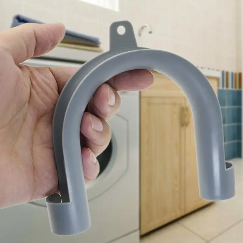 Drain Outlet Hose Hook Pipe 2pcs Washer Drain Hose Holder Hook Simple Flexible Slot Hose Hooks With Hole For Washrooms Bathrooms