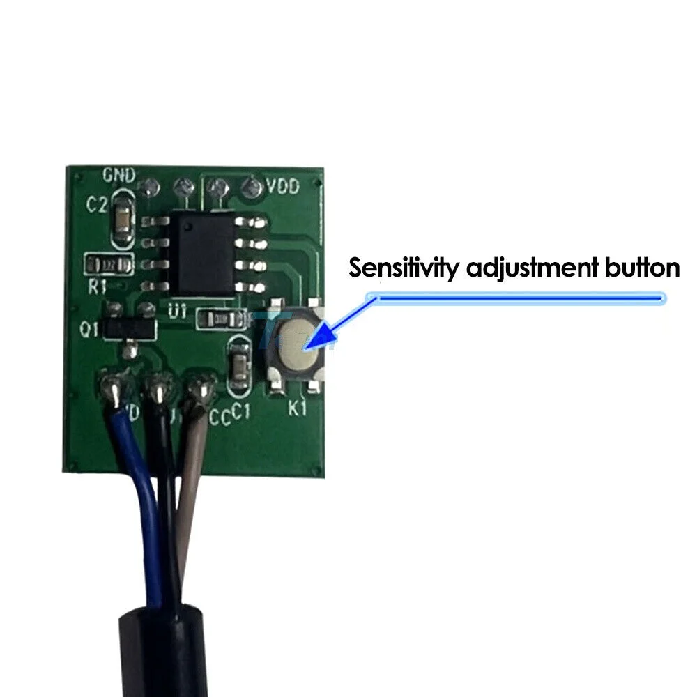 Sensor de nível de água líquida capacitiva sem contato, módulo detector para placa Arduino, saída NPN, DC 5V, novo