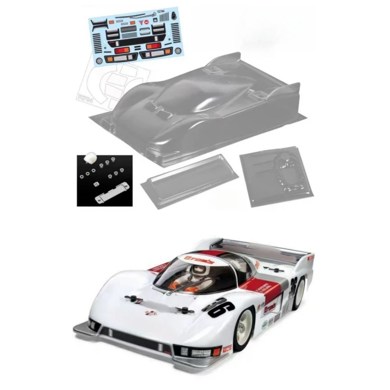 1/12 on road car Toyota84C Clear Lexan Body W/Rear spoiler and 84C Decal Sheet for rc drift car