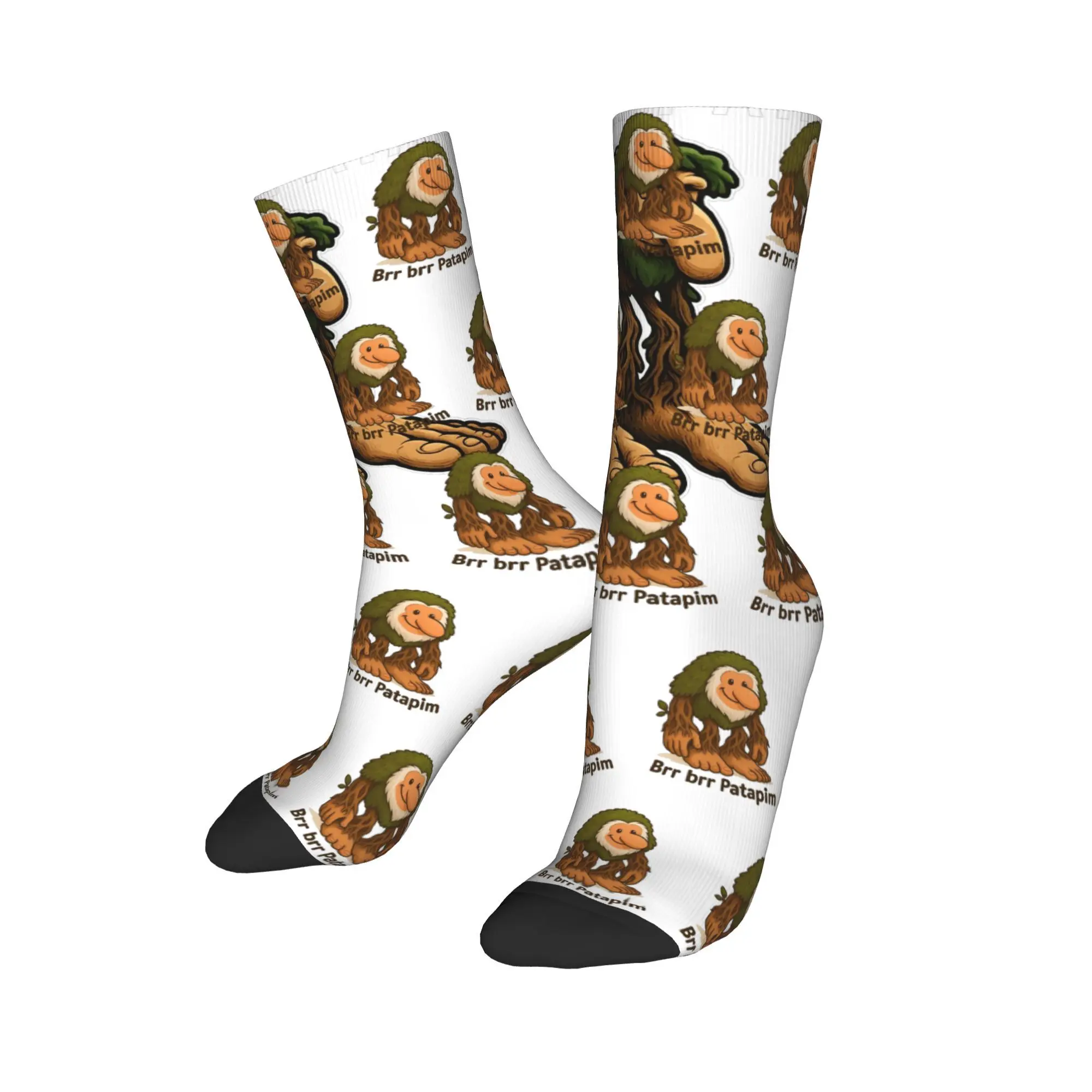 

Brr Brr Patapim Meme Socks Men Women Polyester Italian Brainrot Memes Socks Spring Summer Autumn Winter Middle Tube Socks Gift