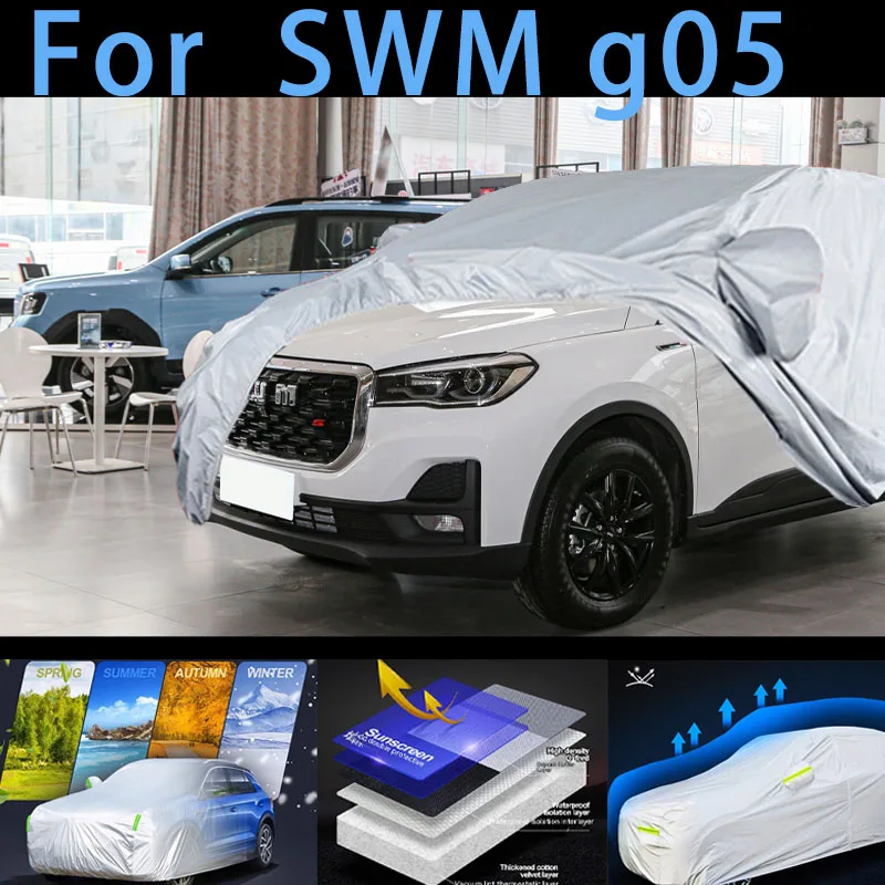 

For SWM g05 Outdoor Protection Full Car Covers Snow Cover Sunshade Waterproof Dustproof Exterior Car cover protection