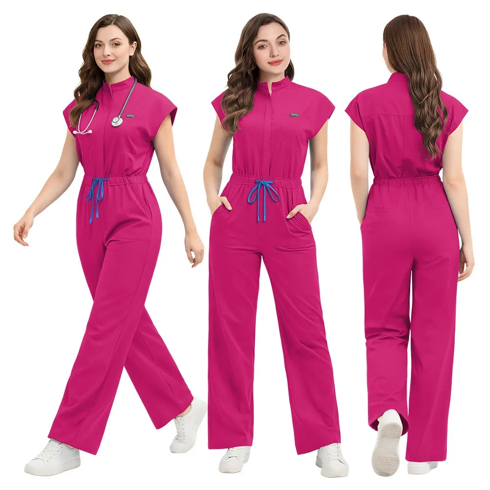 Medical Uniform High Quality Hospital Scrubs Set Operating Room Nursing Work Clothes Women Men Pharmacy Clinic Beauty Work Wear