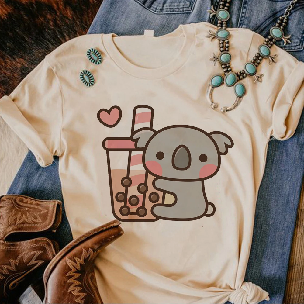 

Bubble Tea t shirt women graphic summer streetwear t-shirts female harajuku graphic manga clothing