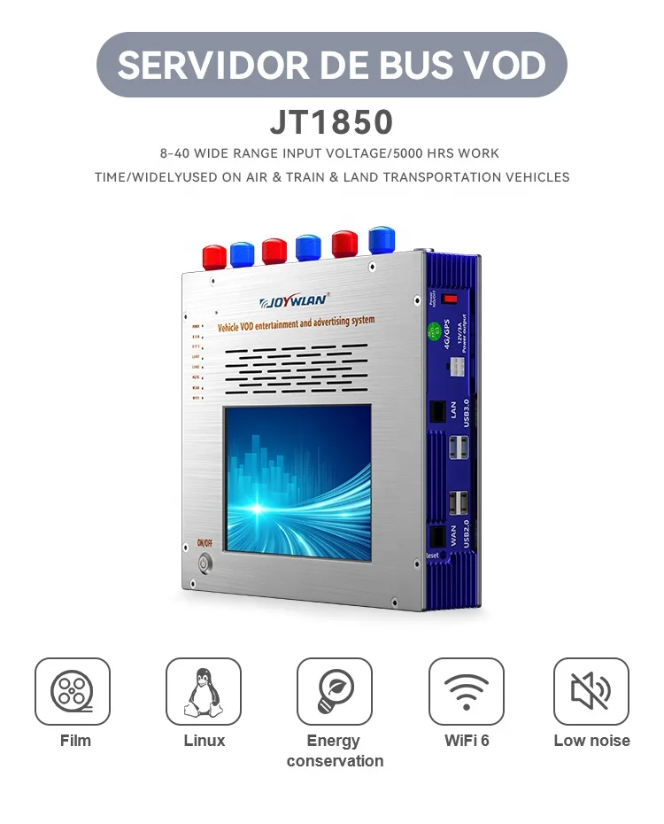 JOYWLAN QJ-1850 CN؛ GUA Luxury Bus VOD System Android Auto Table Monitor مع أنظمة مراقبة السائق بضمان 3 سنوات
