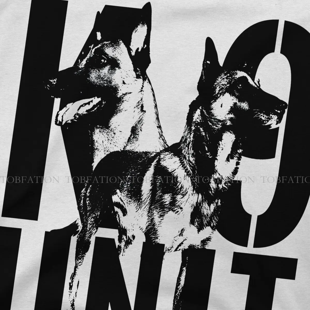 Malinois TShirt For Male K-9 Unit Police Dog Tops Fashion T Shirt 100% Cotton Printed Fluffy Creative Gift image 3