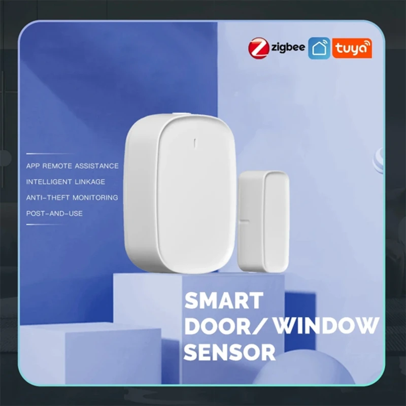 Wifi Smart Window Door Gate Sensor Detector Smart Home Security Alarm System Smart Life Tuya App Remote Control