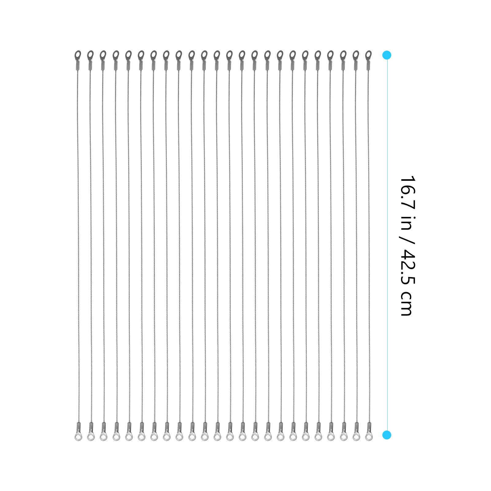 

20pcs Anti-Fall Stainless Steel Wire Rope 15Kg Heavy Duty For Pictures Mirrors Signs Plants Security Cable Outdoor Indoor Use