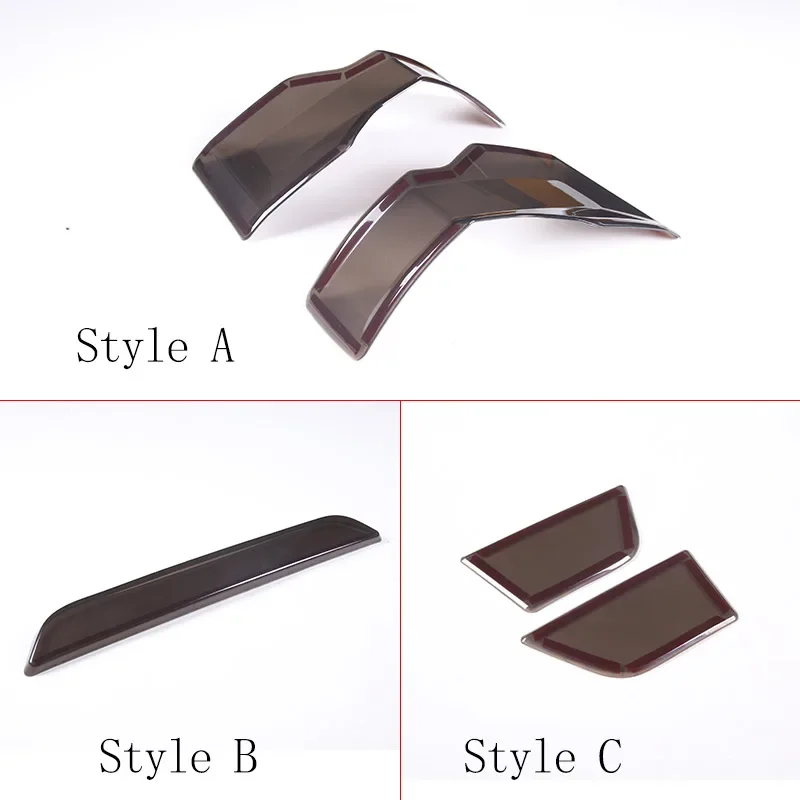 For Ford Maverick 2022-2025 Black Car Tail Light Cover Brake Light Wide Indicator Protective Cover Decorative Accessories