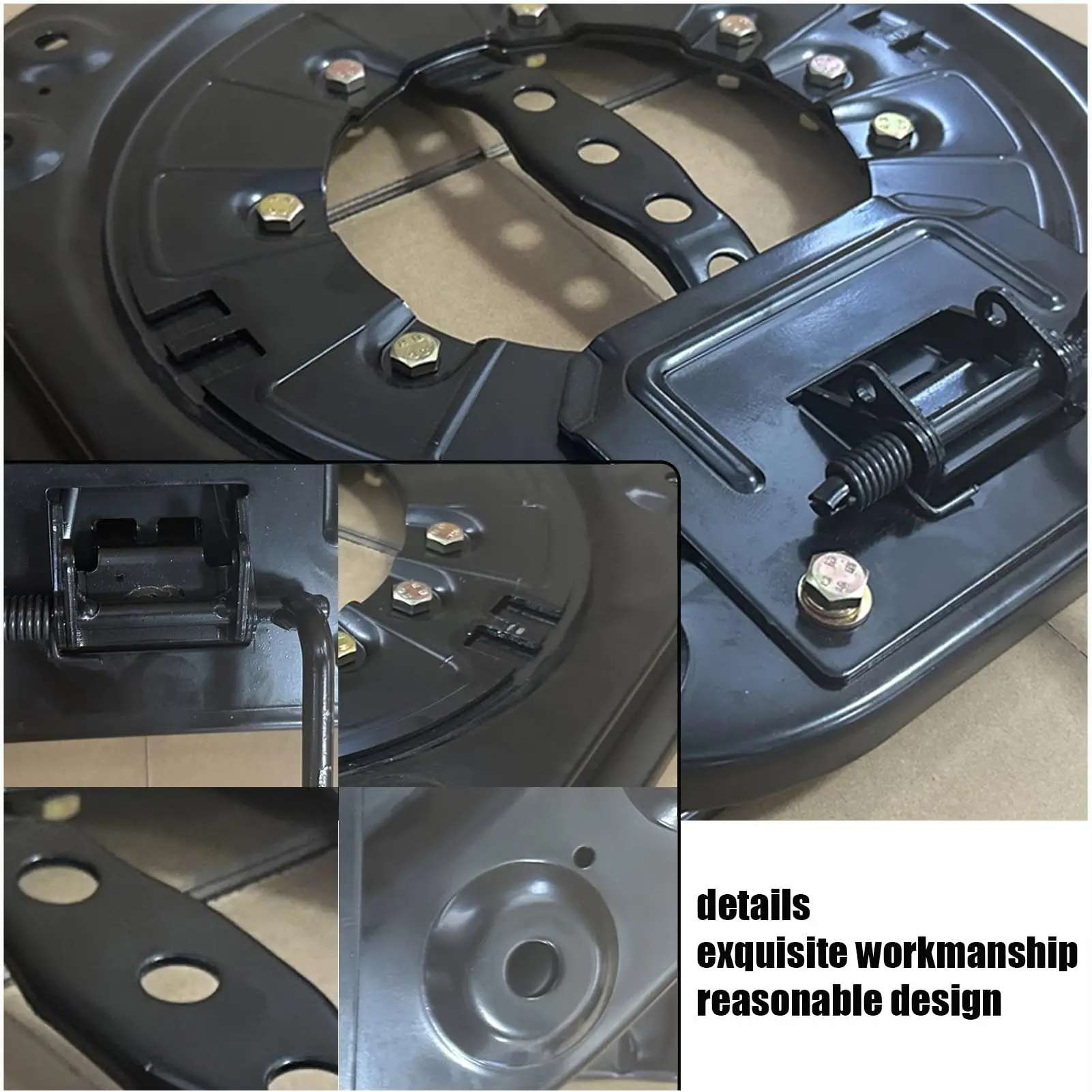Assento de carro giratório resistente, assento de carro giratório 360, adequado para modificação diy do mecanismo de rotação do assento para rv e campista