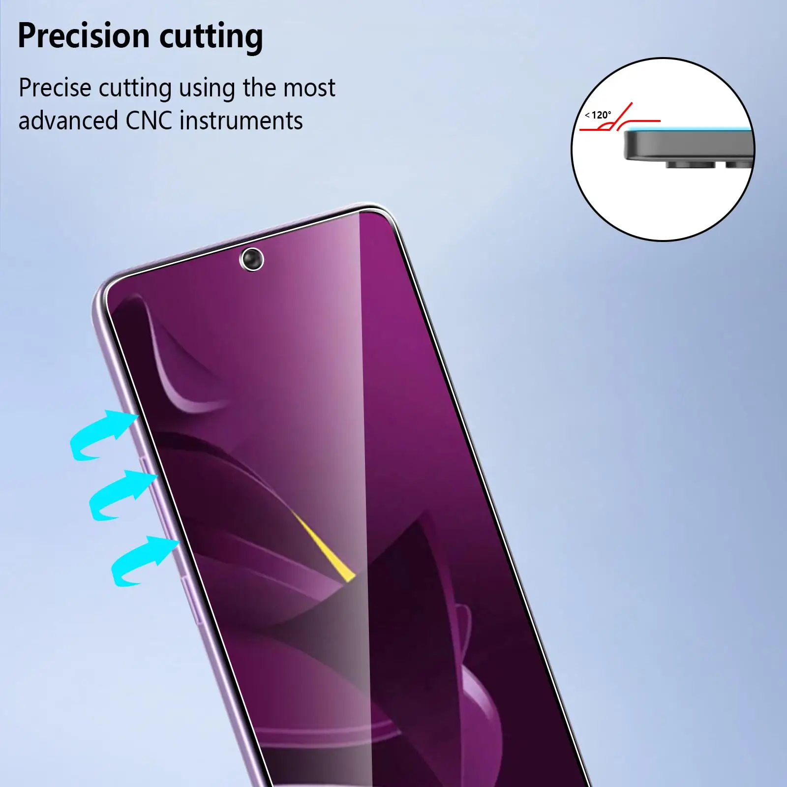 Displayschutzfolie für POCO M7 Pro 5G 6,67 Zoll Xiaomi gehärtetes Glas HD Crystal Mica 9H Anti Scratch Case Friendly Clear – Detail 3