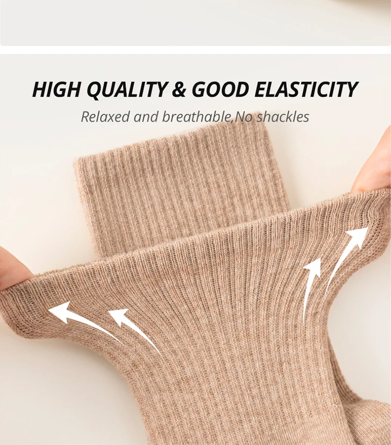 5/10 Pairs 95% Gekämmte Baumwolle Socken Männer Business Kleid Lange Socken Weiche Atmungsaktive Frühling Sommer Bunte Socke Für Mann 5 Paare/los – Detail 8
