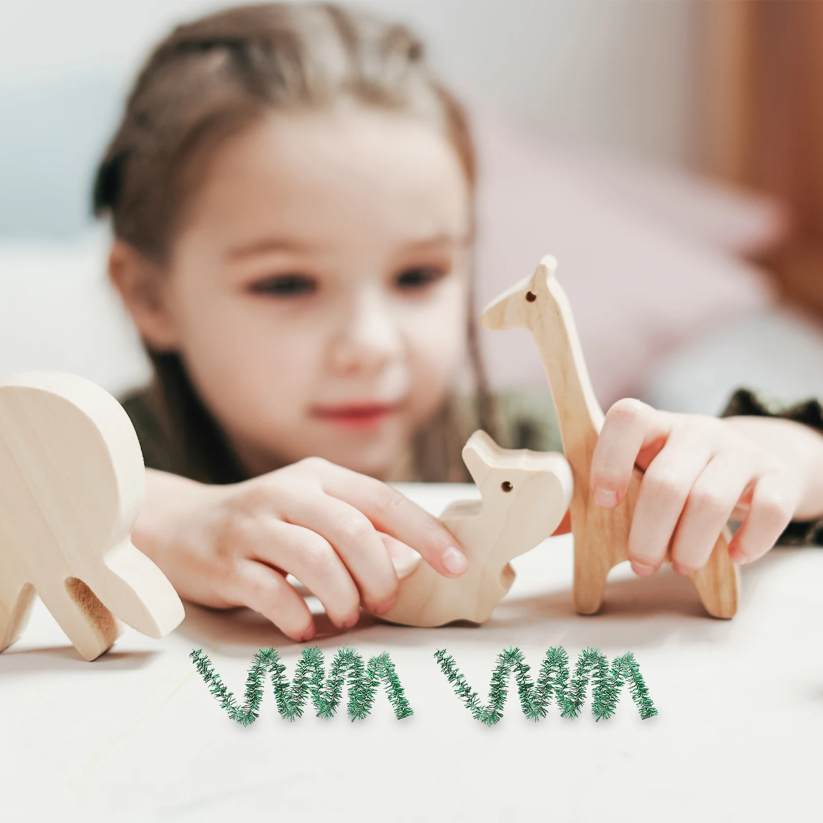 200pcs Gold Glitter Chenille Stems Diy Craft Material For Birthday Party Decoration Twisted Stems Kids Party Favors