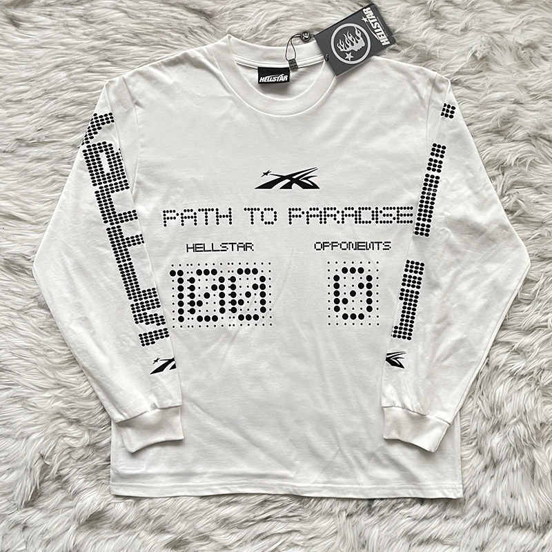 Scoreboard Long Sleeve Casual T-Shirt Unisex round Neck Standard Fit Youthful Style Spring Collection Hellstar Studios Brand view 2