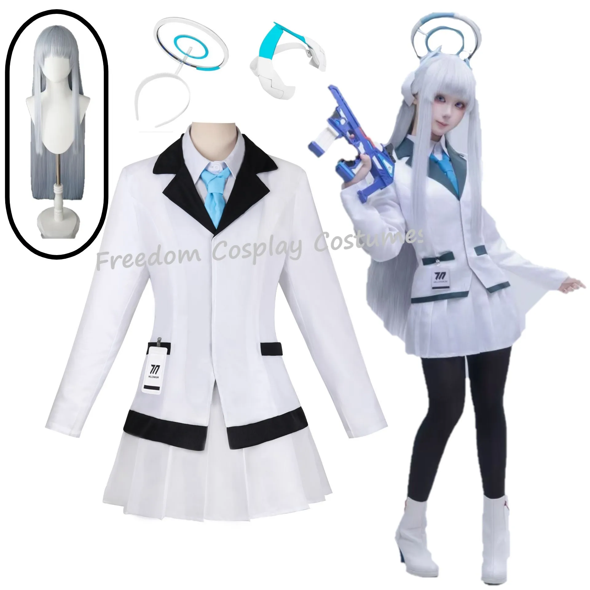 anime-game-blue-archive-ushio-noa-cosplay-costume-wig-headwear-jk-school-coat-women's-dresses-uniform-halloween-party-outfits