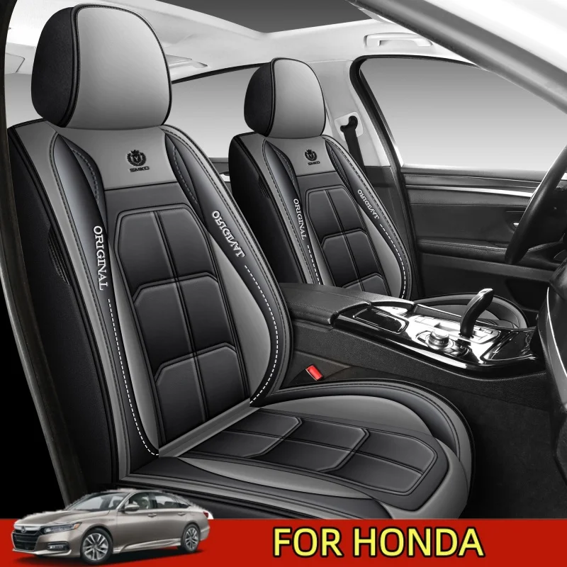 

For Honda Car Seat Cover Customized Fit Chevy Silverado 1500 2500 3500 Trucks Seat Protectors，Faux Leather (Black)