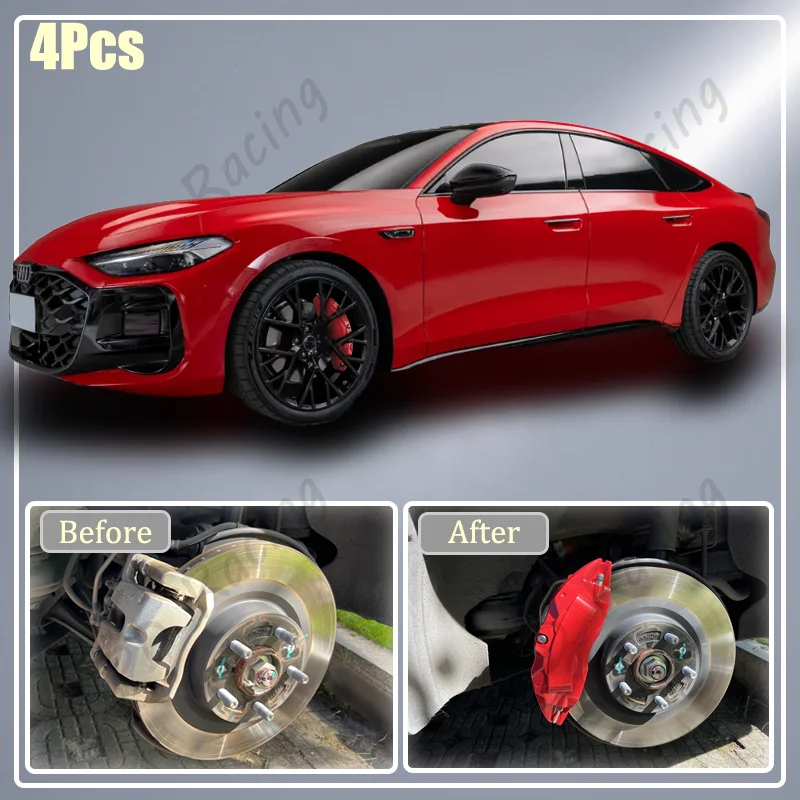 Aluminum Caliper Covers Brake Kits Caliper Painting Fit for Audi A3 A5 A6 Q5 Q7 S-line