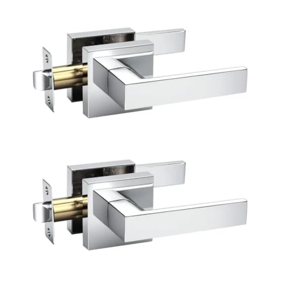 

Door Handles Interior Passage Doorknob with Straight Lever Hallway Closet Door Handles