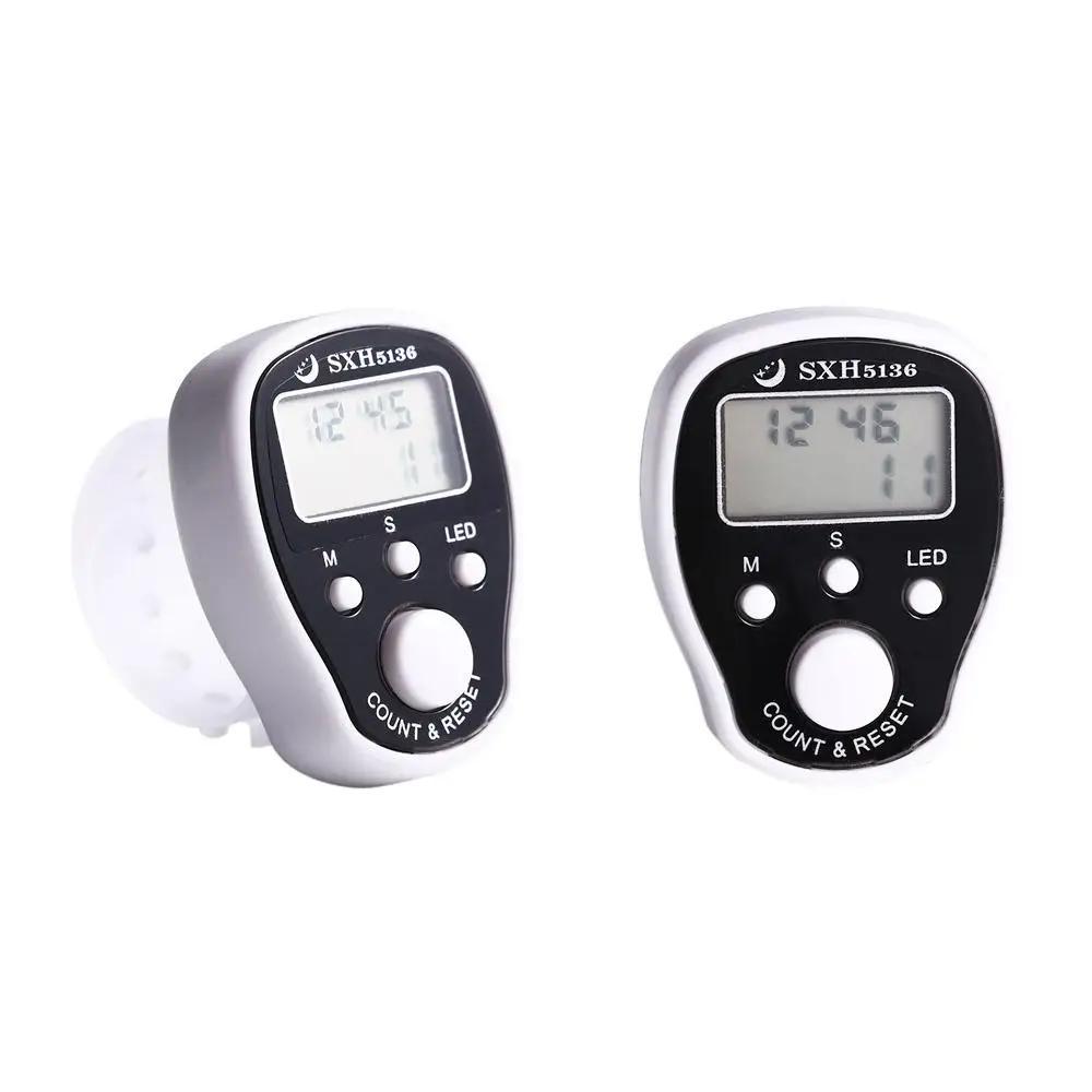 Watch Function Digital Chanting Counters LCD Electronic Tally Counter 5 Channel Finger Counter Electric Counter Time Counter