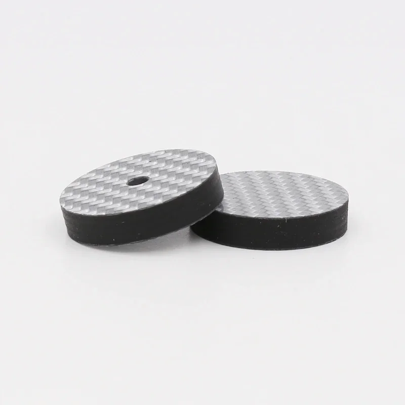 High Quality Carbon Fiber Speaker Isolation 25x5mm Spike Base Pad Shoe Feet Hifi CD