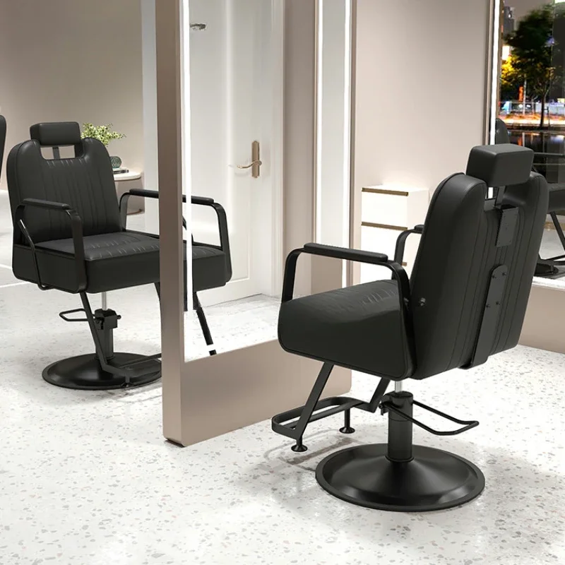 

Simple Barber Chair Free Shipping Professional Pedicure Salon Hair Stylist Pink Pump Manicure Black Heavy Duty Sillas Tilted